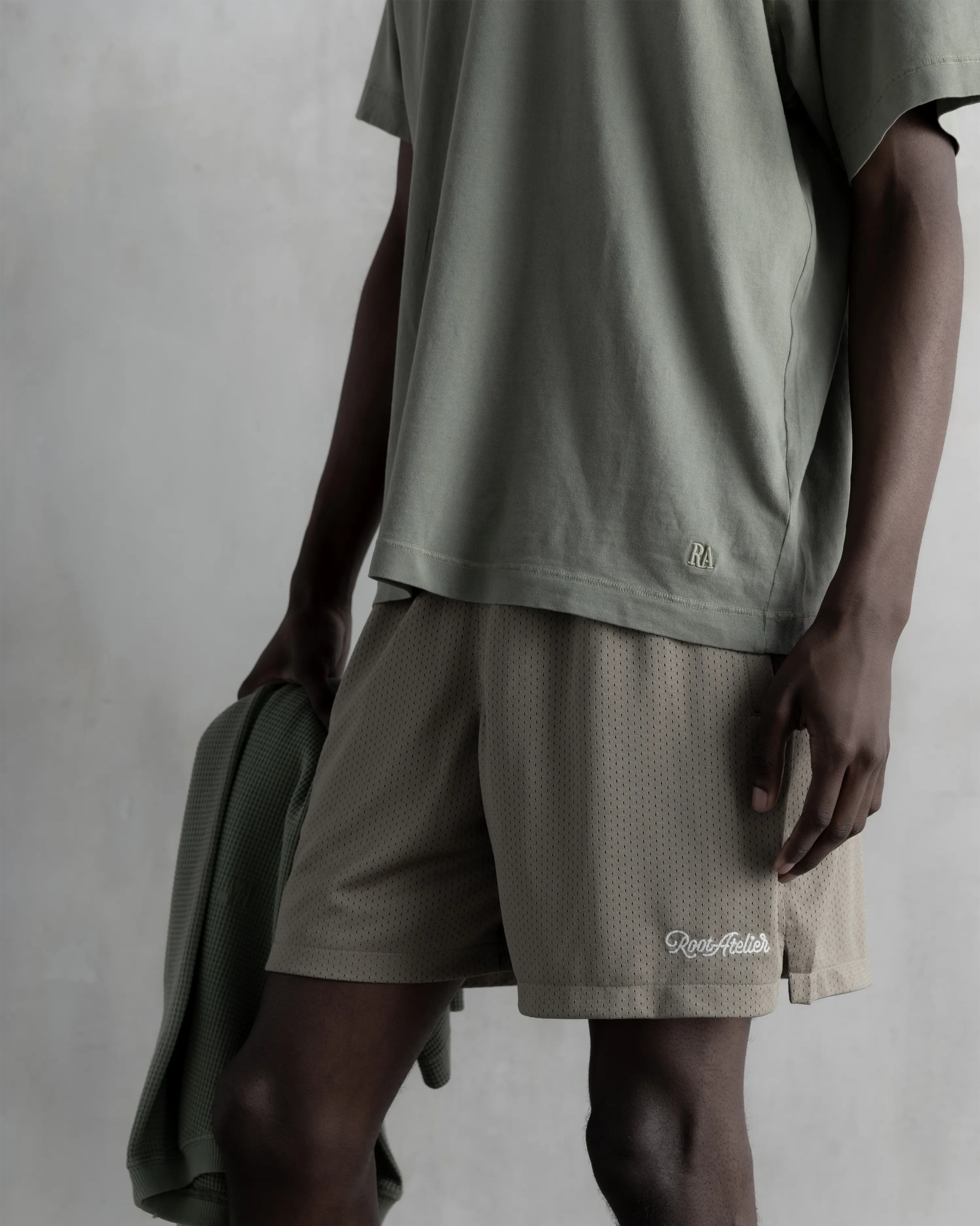 RA Pure T-Shirt Khaki - Root Atelier™ by Eugen Lods