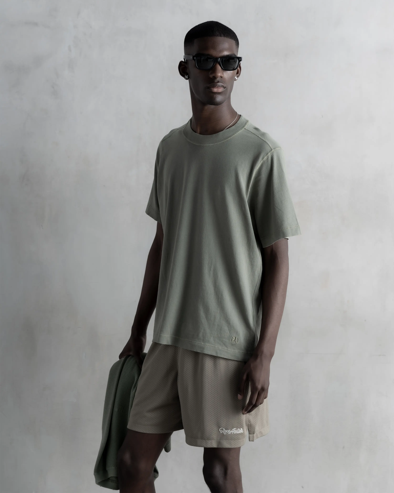 RA Pure T-Shirt Khaki - Root Atelier™ by Eugen Lods