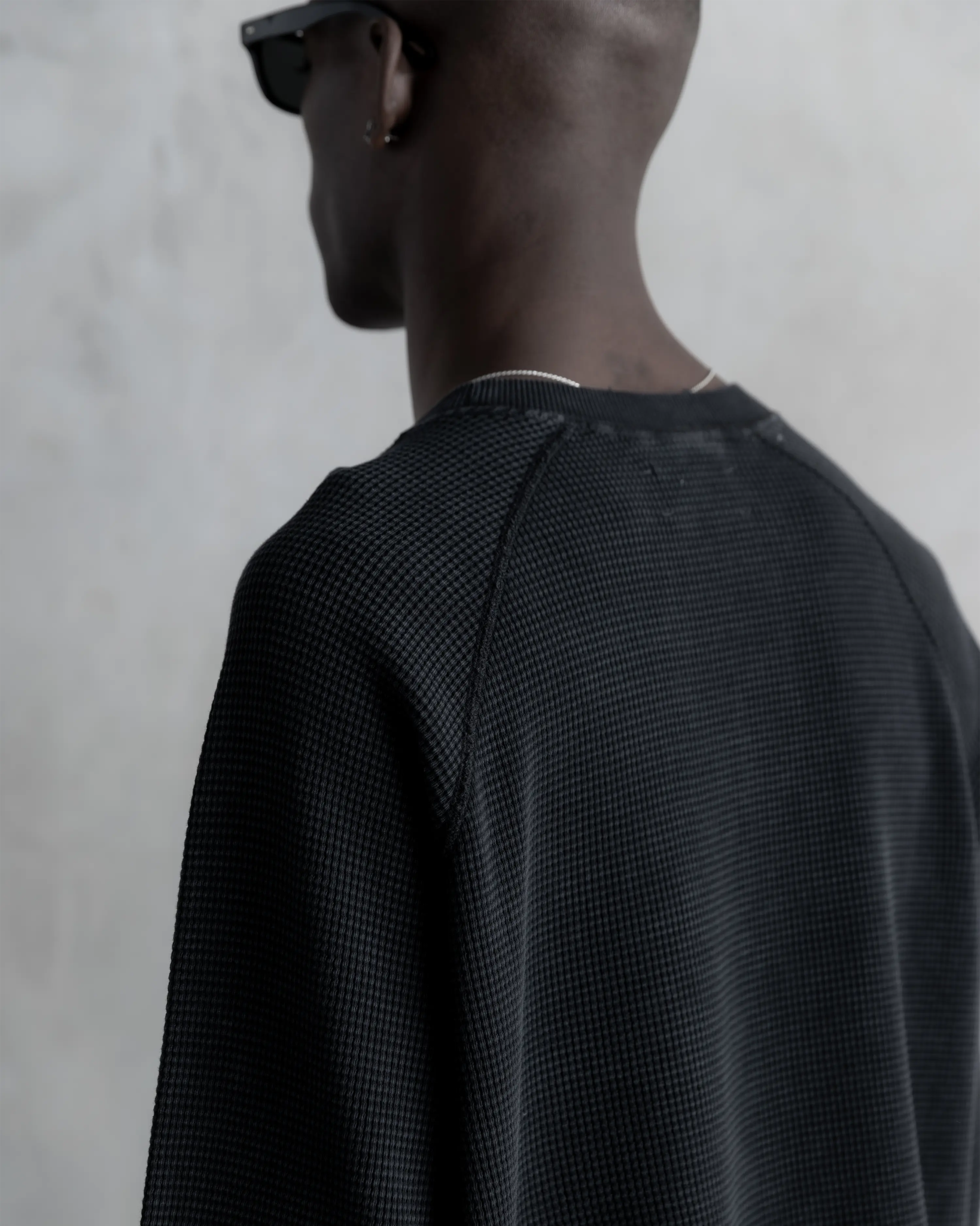 RA Waffel Long Sleeve Black - Root Atelier™ by Eugen Lods