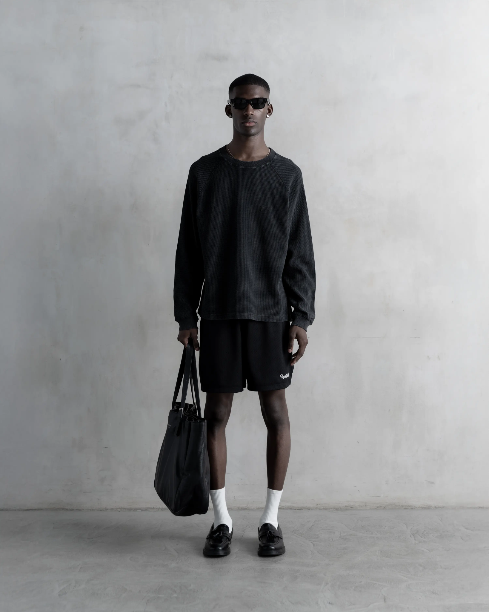 RA Waffel Long Sleeve Black - Root Atelier™ by Eugen Lods