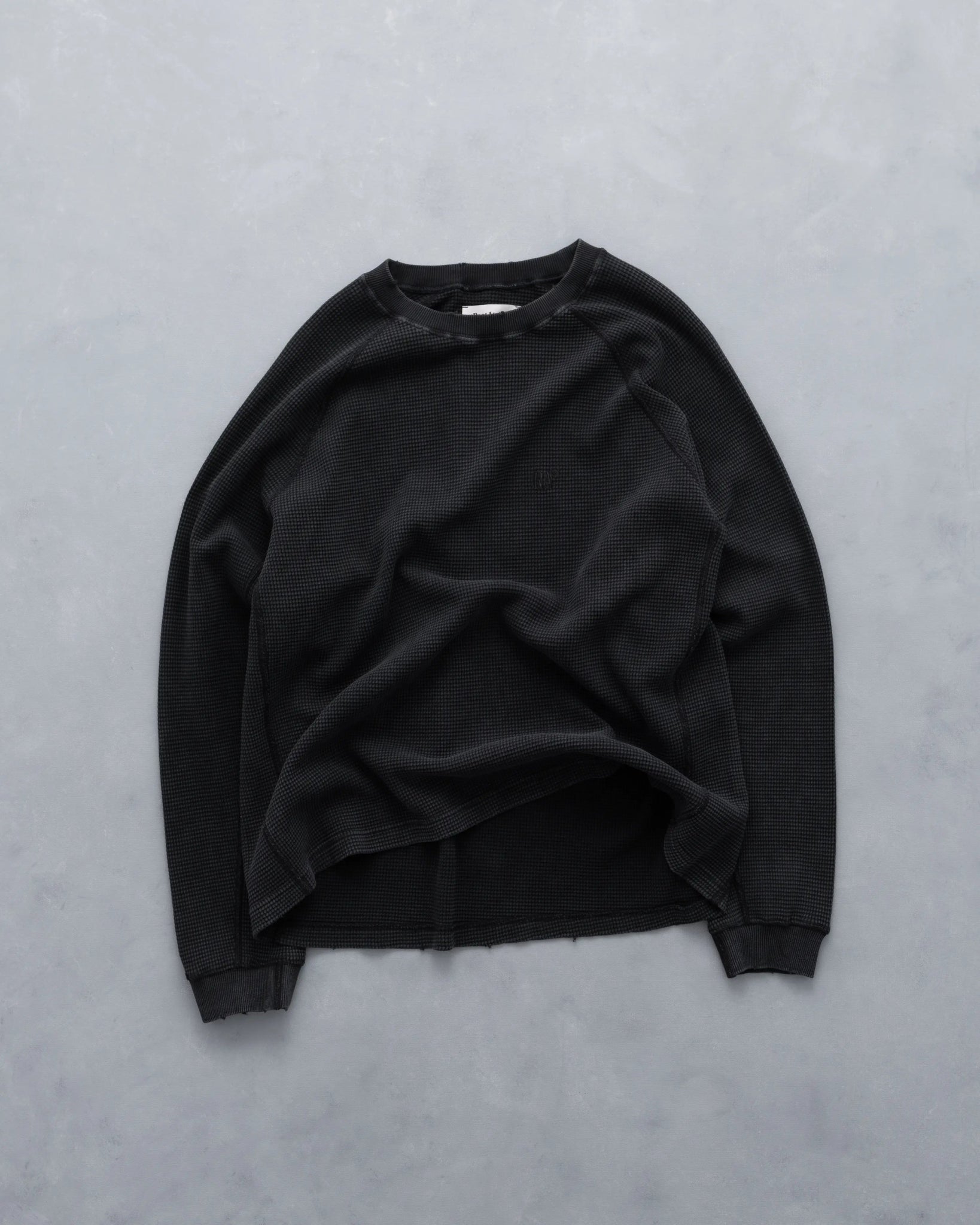 RA Waffel Long Sleeve Black - Root Atelier™ by Eugen Lods