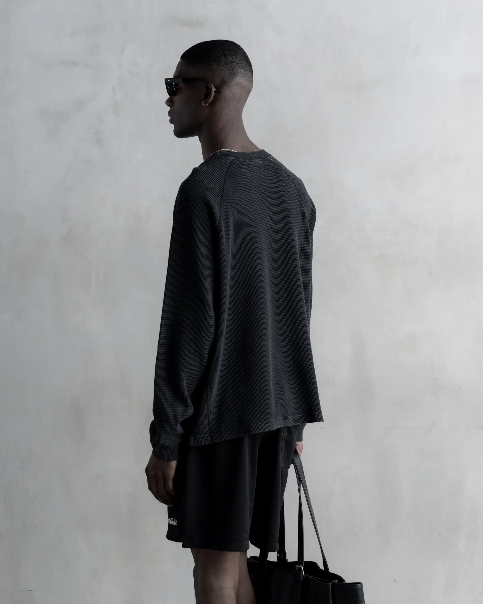 RA Waffel Long Sleeve Black - Root Atelier™ by Eugen Lods
