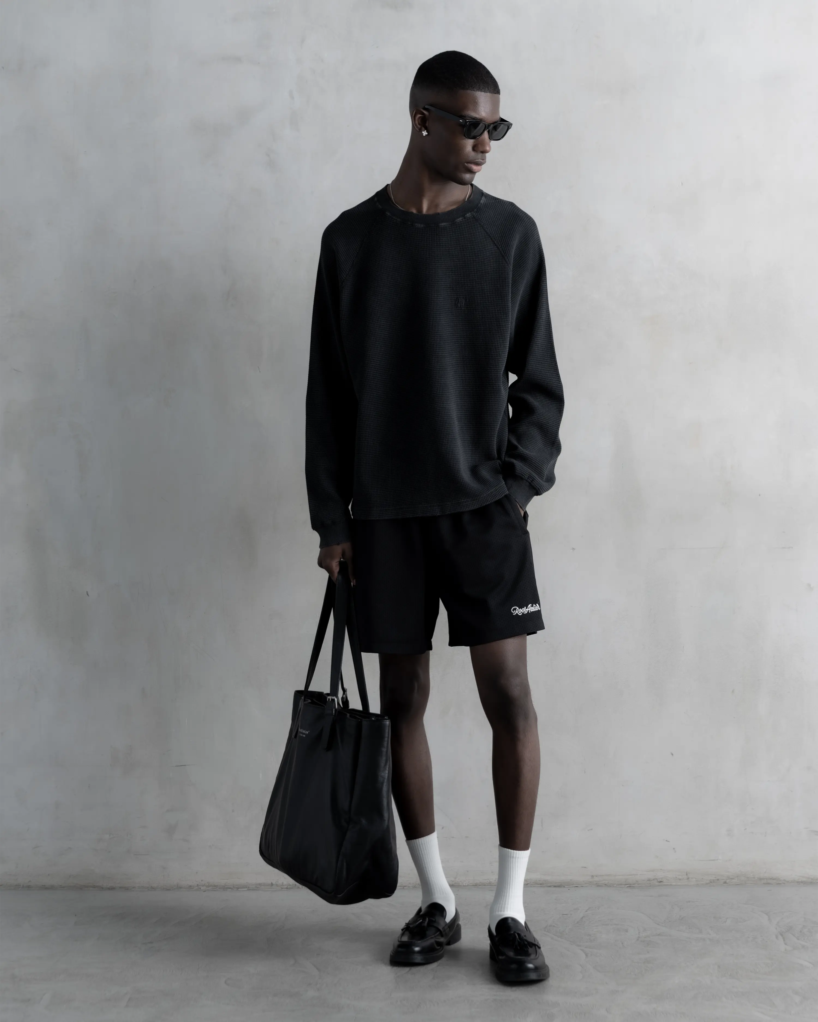 RA Waffel Long Sleeve Black - Root Atelier™ by Eugen Lods