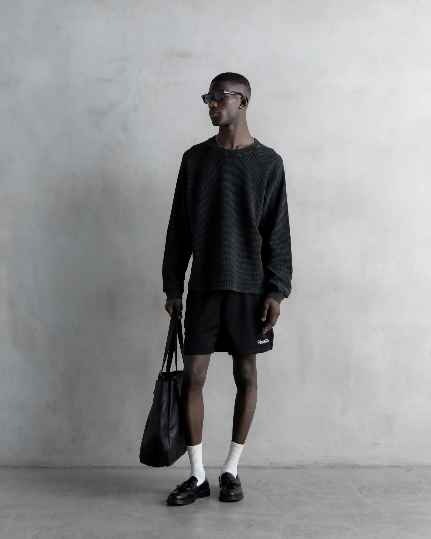 RA Waffel Long Sleeve Black - Root Atelier™ by Eugen Lods