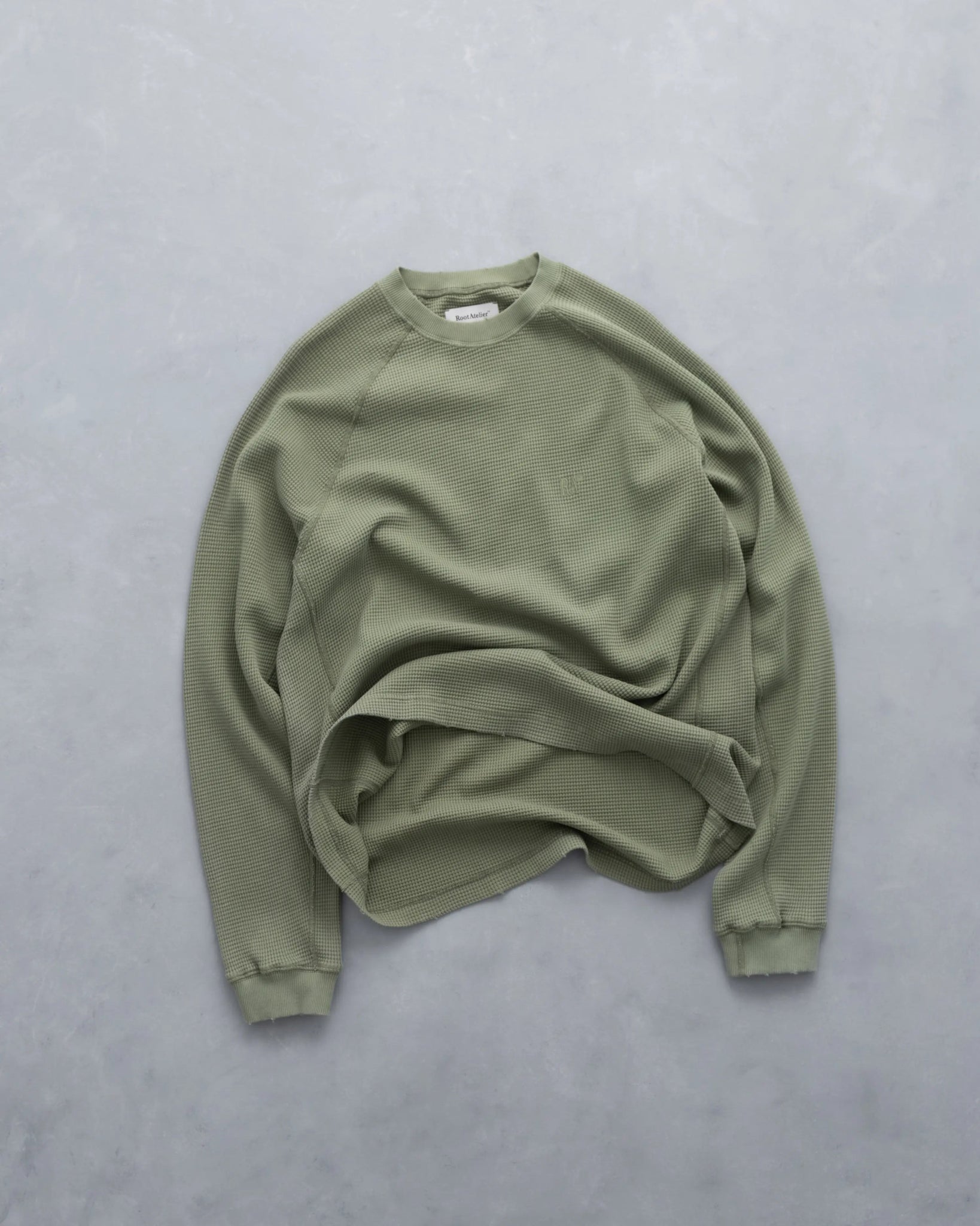 RA Waffel Long Sleeve Khaki - Root Atelier™ by Eugen Lods