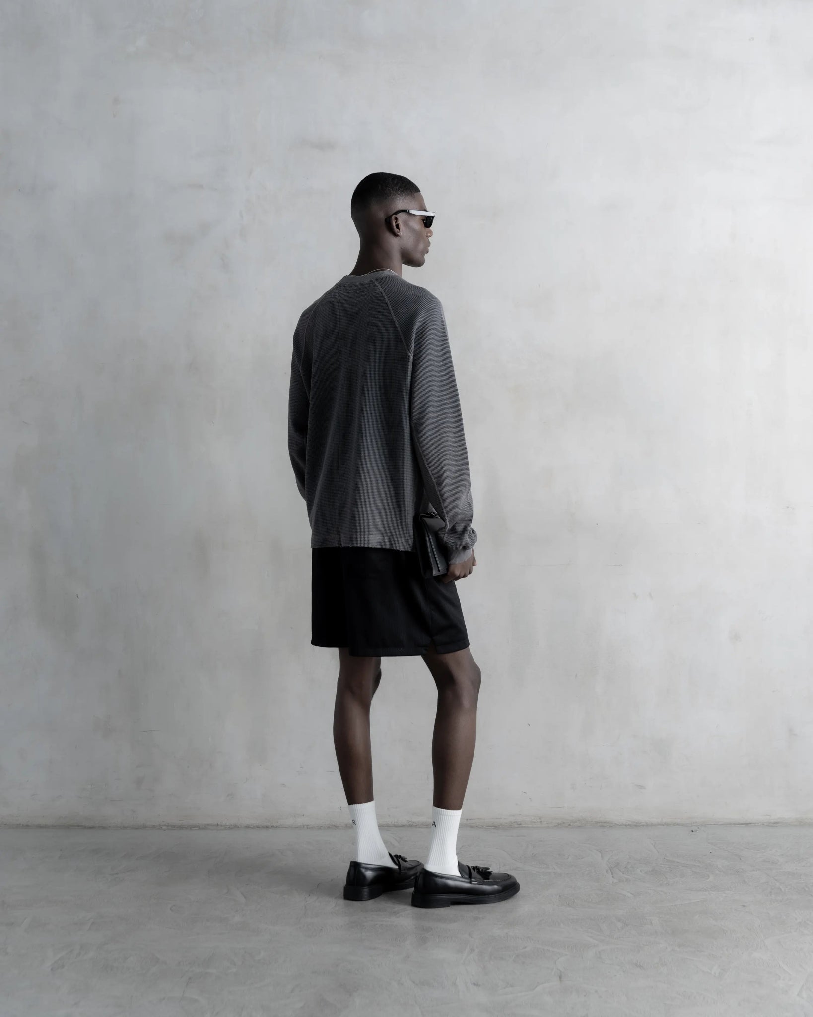 RA Waffel Long Sleeve Storm - Root Atelier™ by Eugen Lods