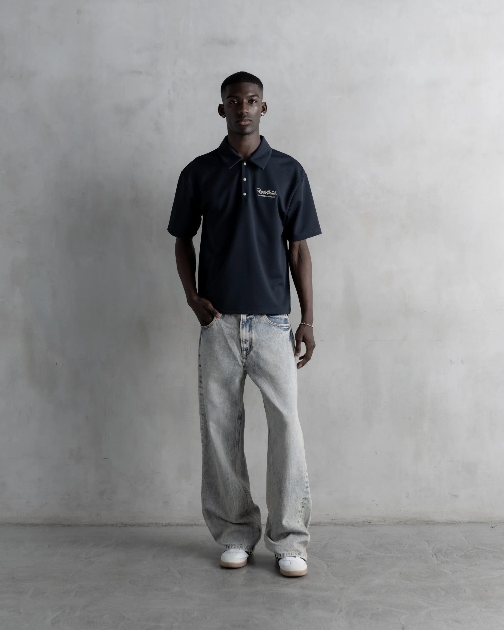 RA Western Polo Navy - Root Atelier™ by Eugen Lods