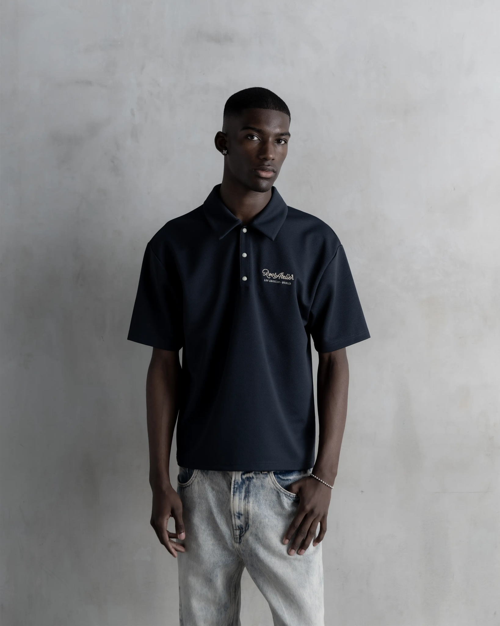 RA Western Polo Navy - Root Atelier™ by Eugen Lods