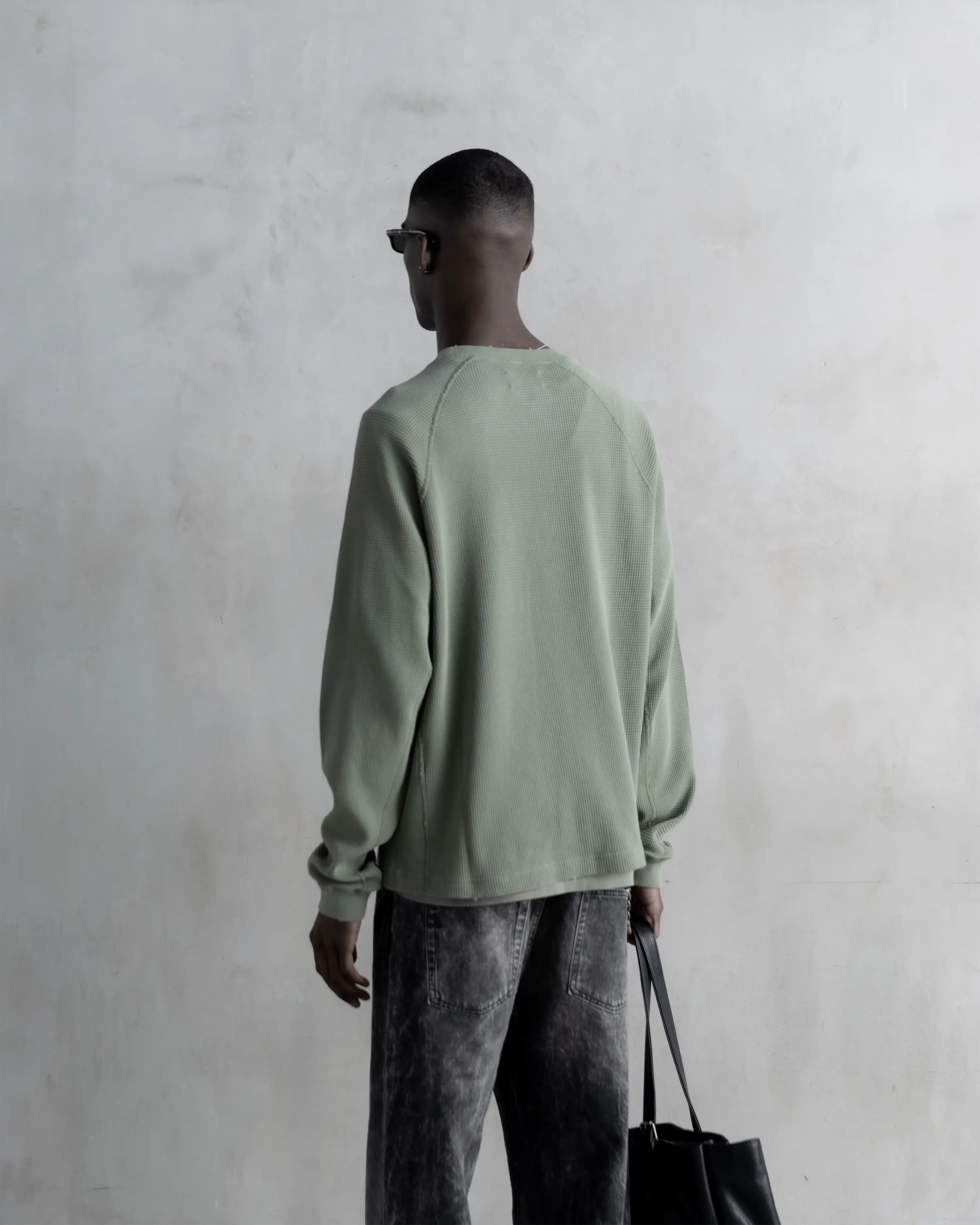 RA Waffel Long Sleeve Khaki