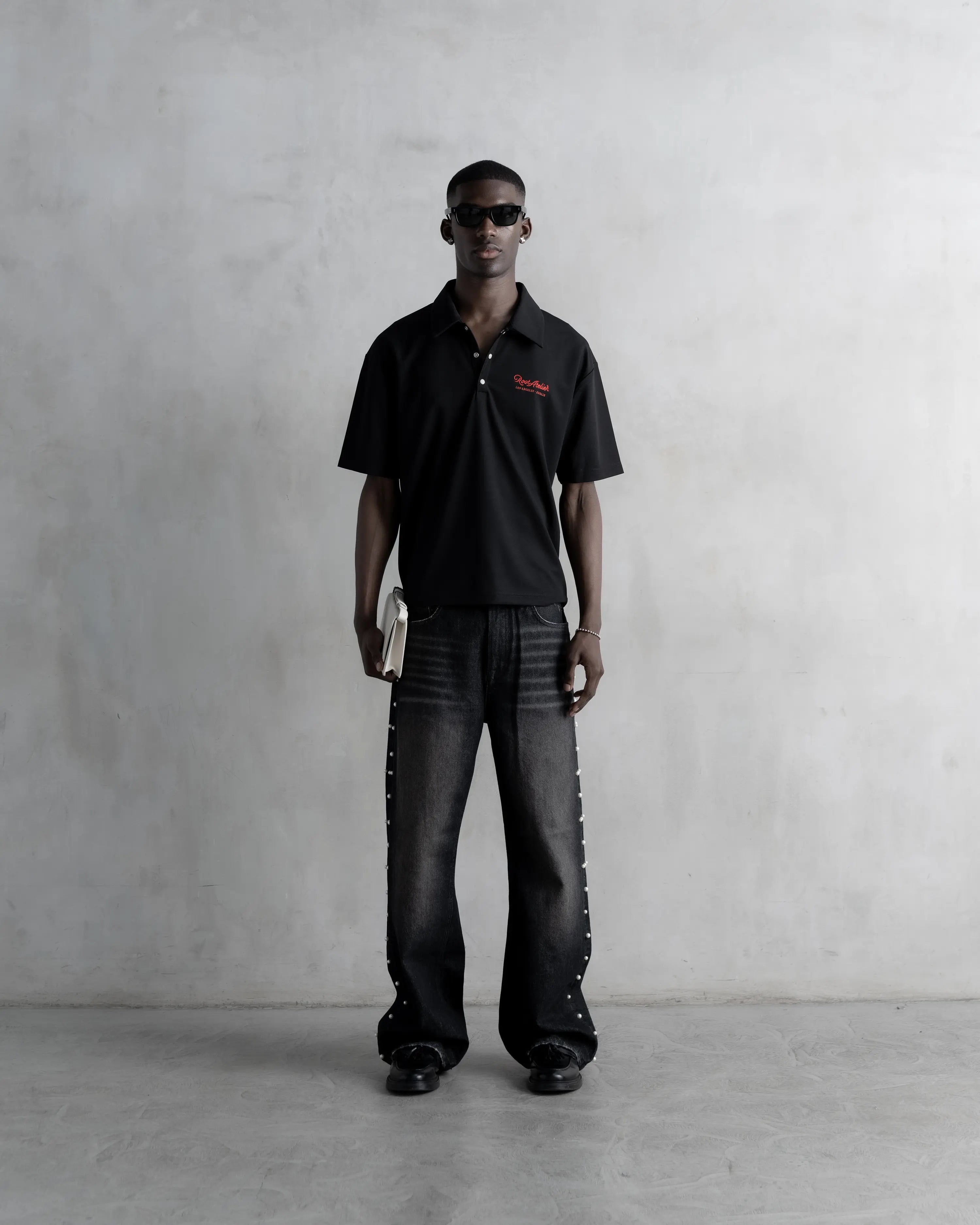 RA Western Polo Black Light Weight