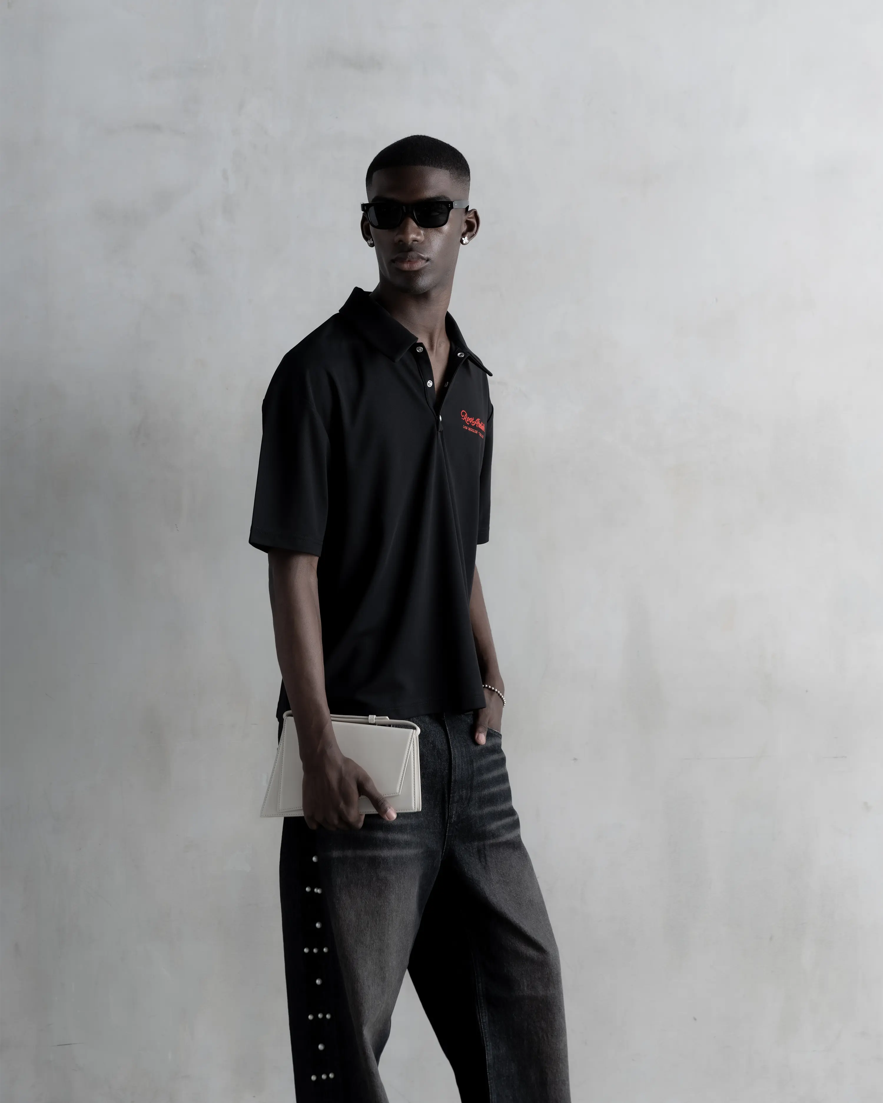 RA Western Polo Black Light Weight