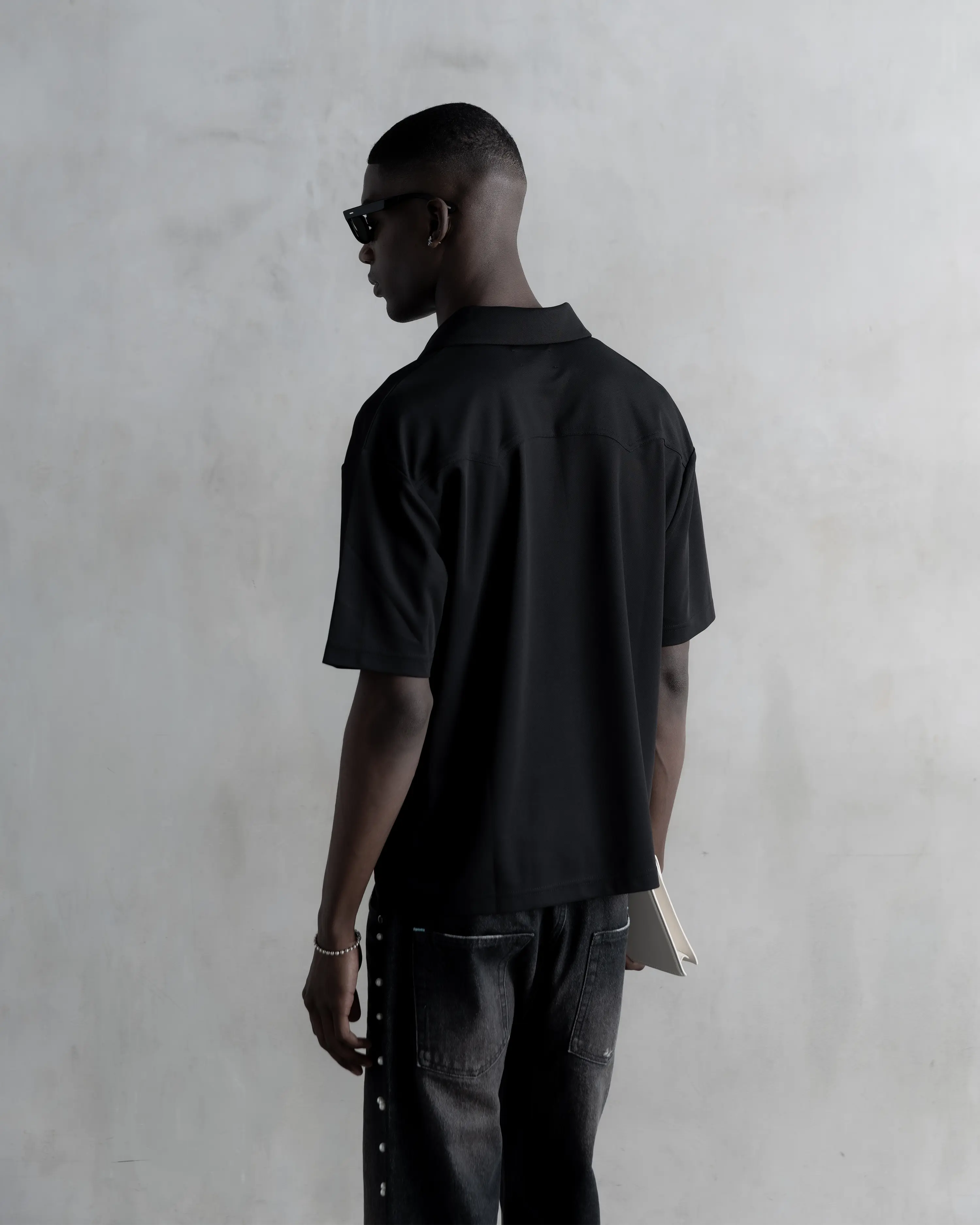RA Western Polo Black Light Weight
