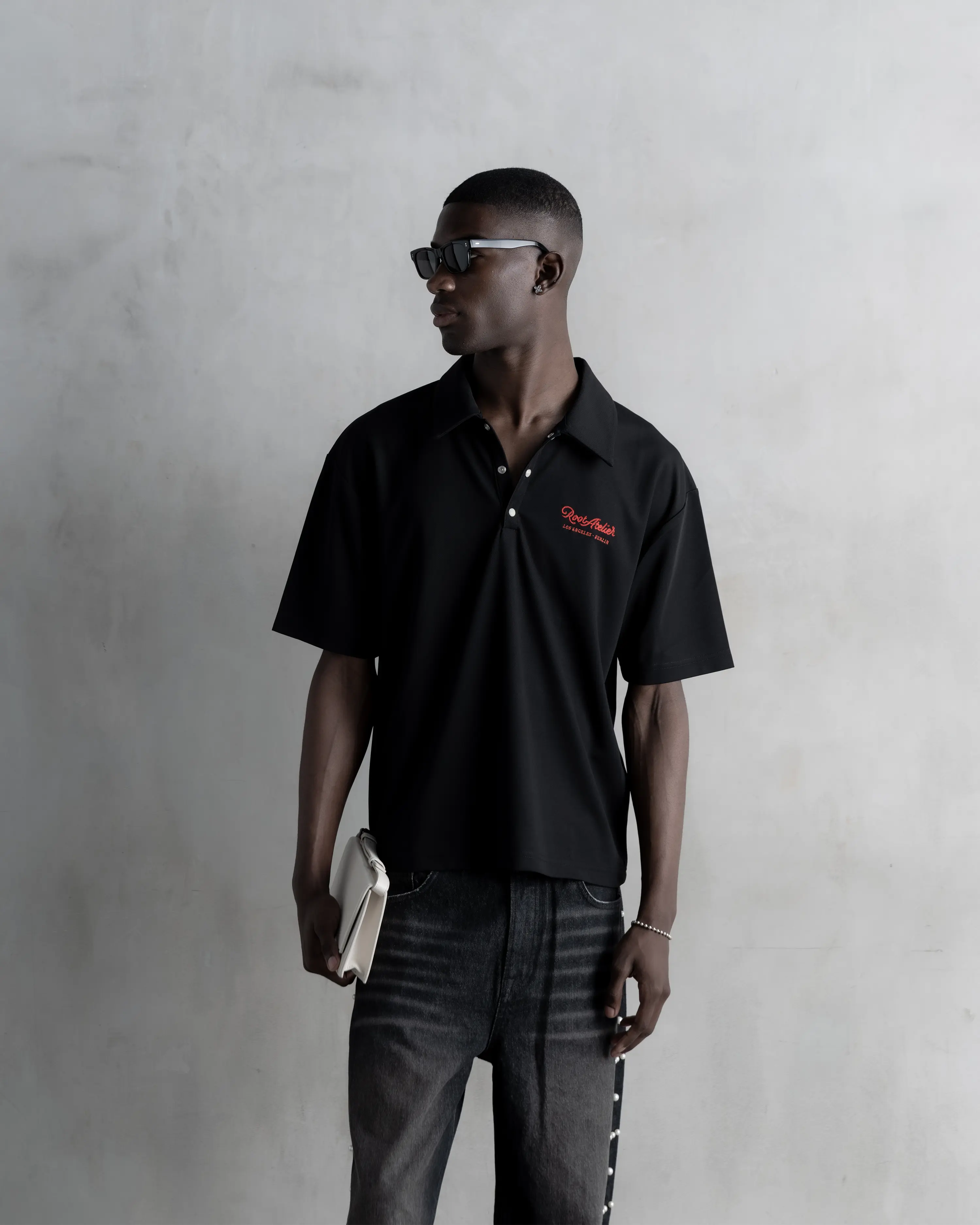 RA Western Polo Black Light Weight