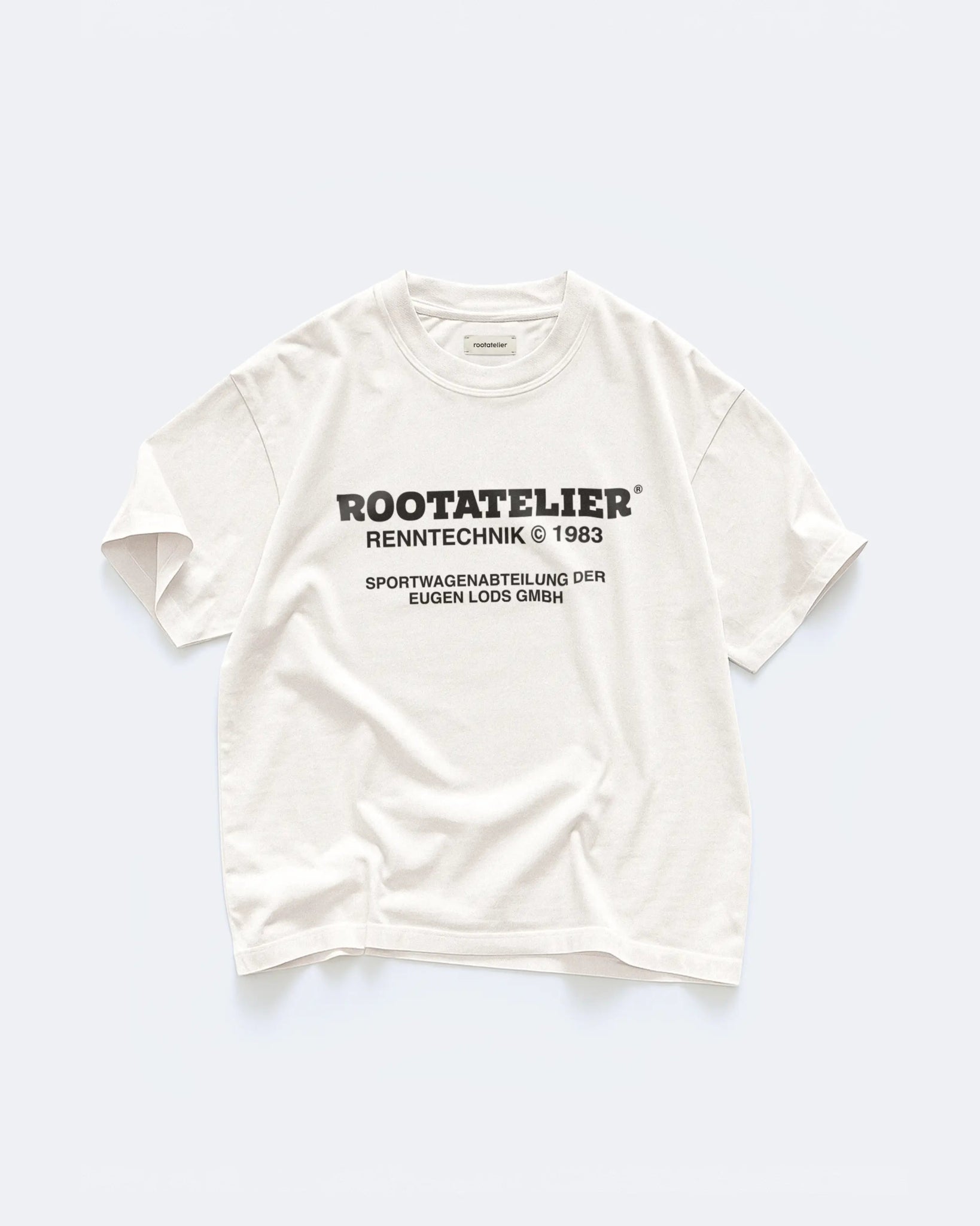 RA Race 1983 Cream T-Shirt - Root Atelier™ by Eugen Lods